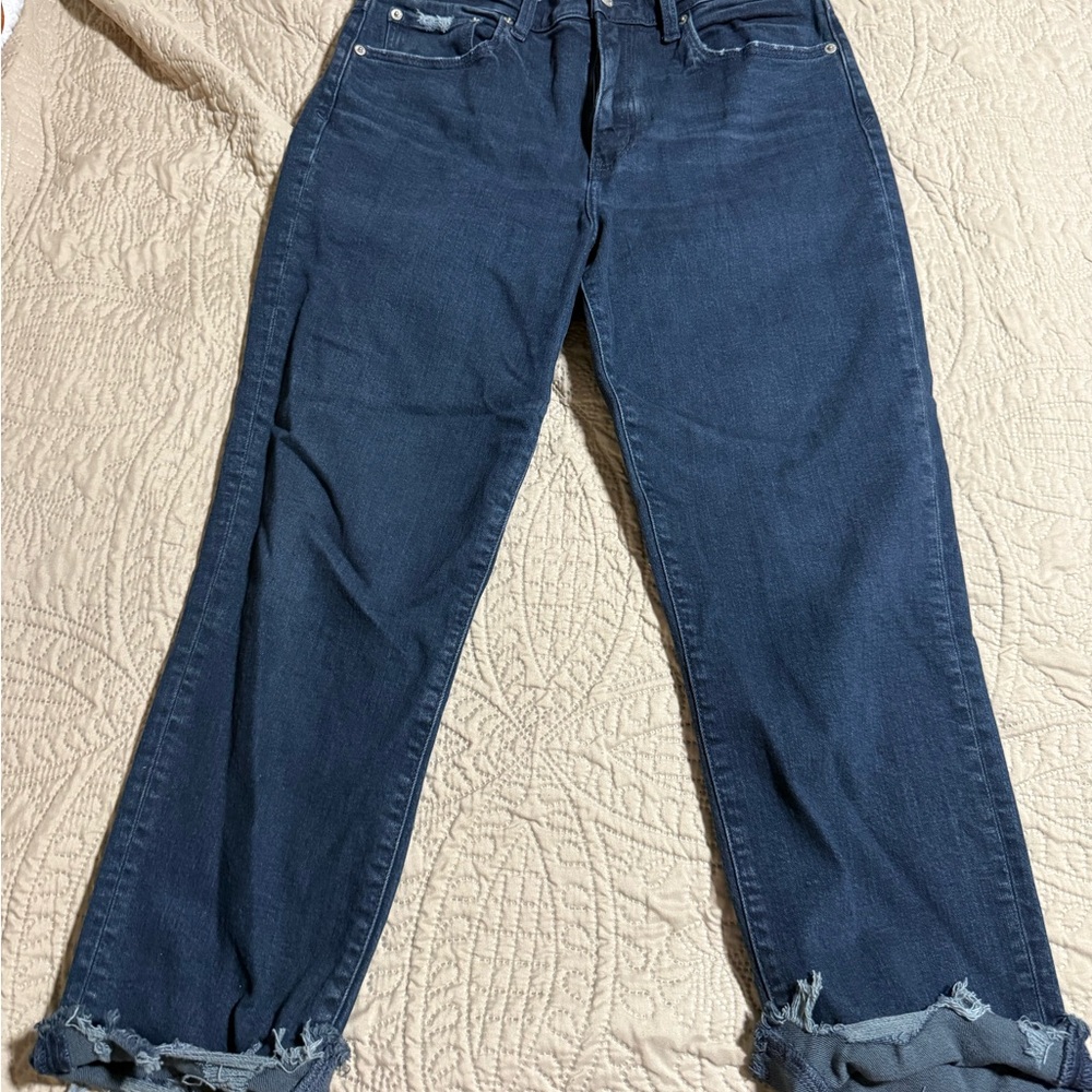 Dark Indigo Straight Leg Jeans